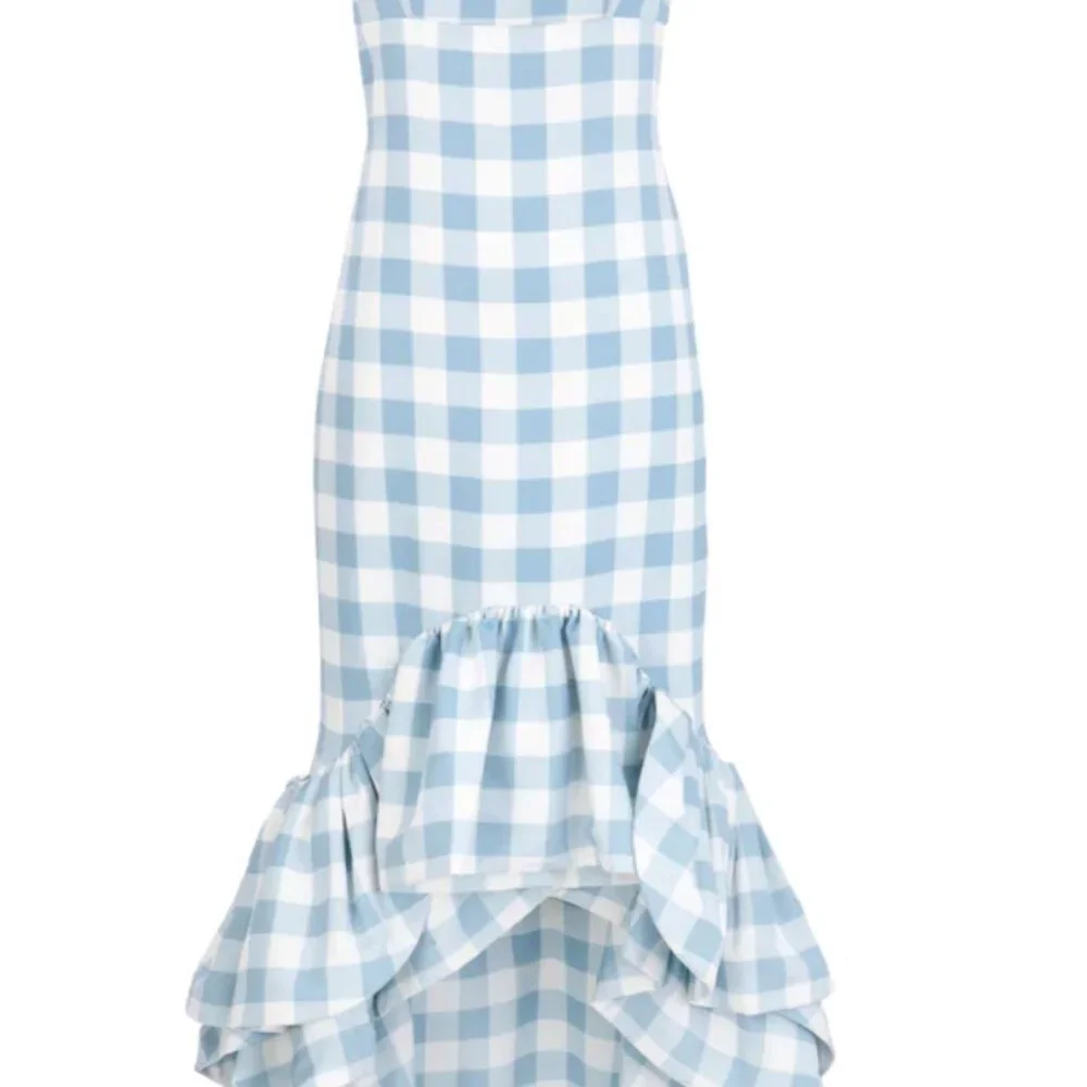 LA PALMA DRESS IN BLUE GINGHAM by Leal Daccarett (OTM Exclusive!) - Picture 3 of 6